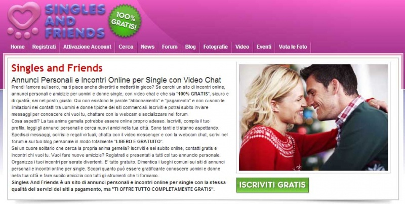 siti per single gratis senza registrazione